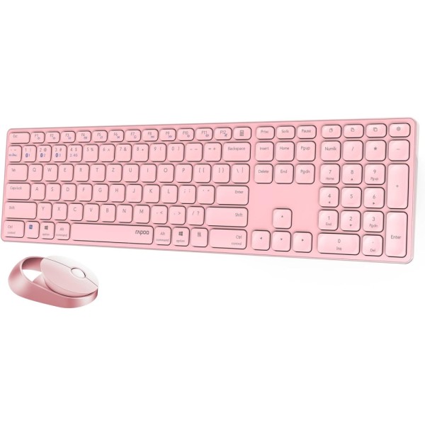 Rapoo 9750M - Tastatur & Maus - pink #361112