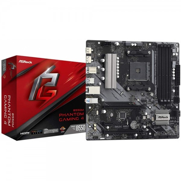 ASRock B550M Phantom Gaming 4 - Mainboar #258031