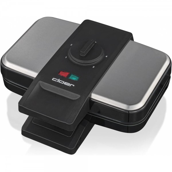 Cloer 1459 - Waffeleisen - silber/schwar #334373