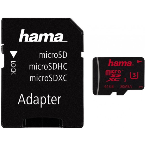 Hama microSDHC 64 GB UHS Speed Class 3 - #716627