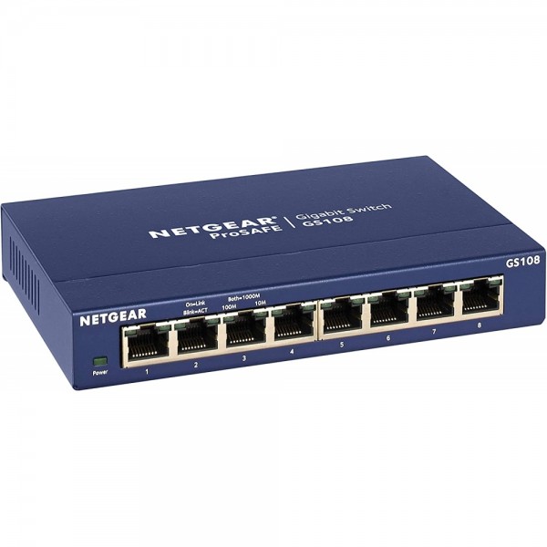 NetGear GS108GE ProSafe 8-Port Gigabit E #220456