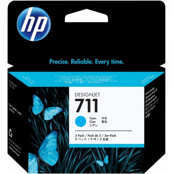 HP Nr. 711 Tintenpatrone 29ml 3er Pack, #217045