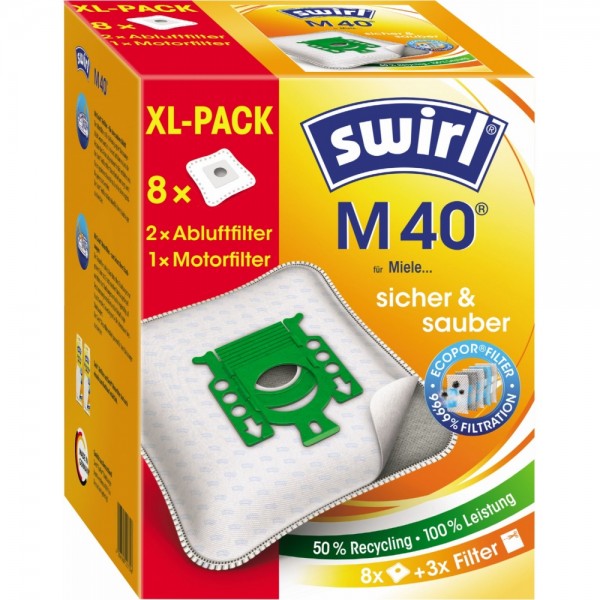 swirl M 40 XL - Staubsaugerbeutel - weis #324387
