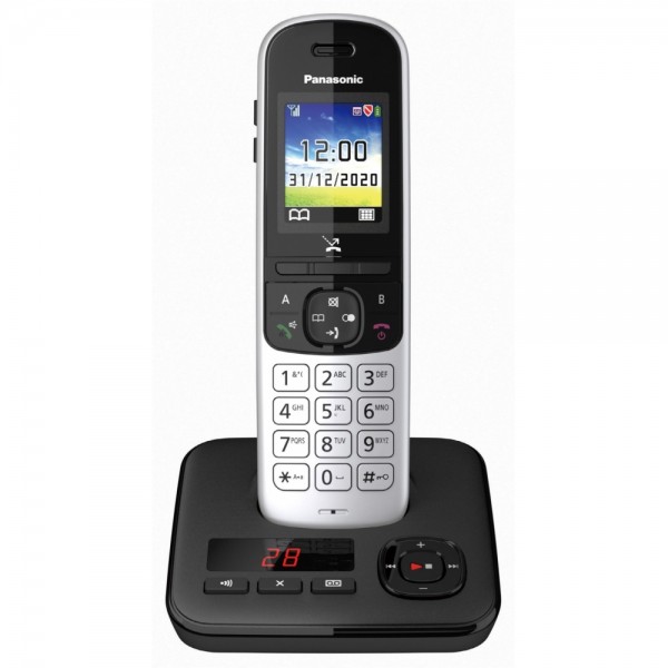 Panasonic KX-TGH720GS schwarz DECT Schnu #96628