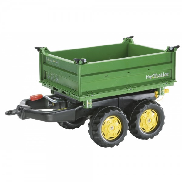 Rolly Toys John Deere Kipper II  Anhänger Kipper Trailer grün/gelb 