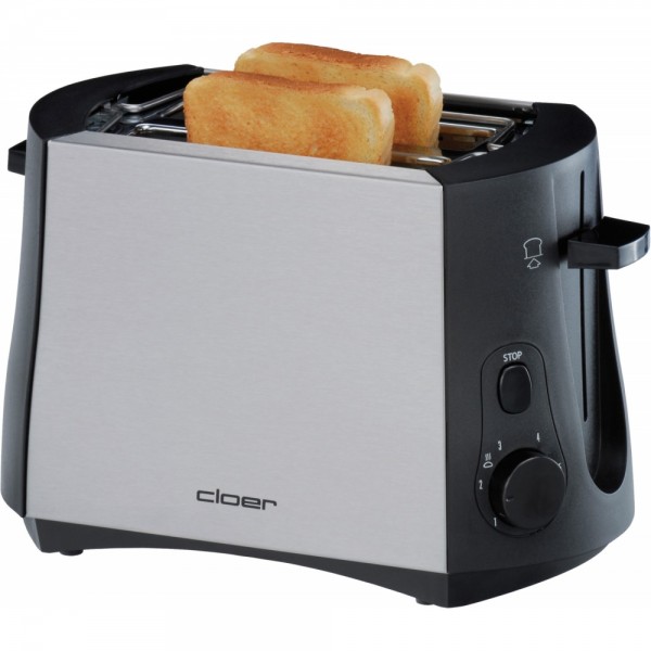 cloer 3419 Toaster edelstahl/schwarz #330540