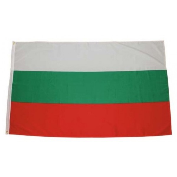 MFH Fahne 90 x 150 cm - Bulgarien - weis #349275