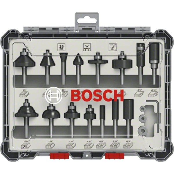 Bosch 2607017473 15 teilig - Fraeser Set #351167