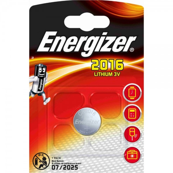 Energizer CR2016 Knopfzelle 1er Blister #153392