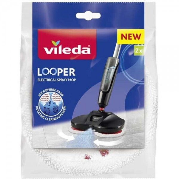 Vileda Looper - Wischbezug - weiss/rot #291600