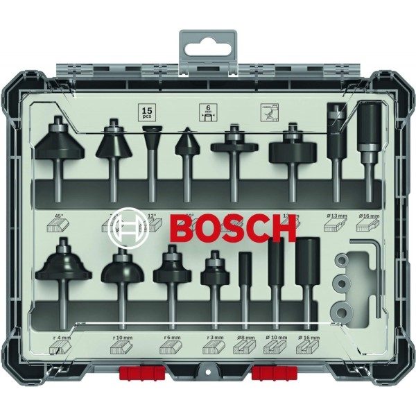 Bosch 2607017471 15 teilig - Fraeser Set #351164