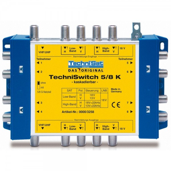Technisat TechniSwitch 5/8 K Sat/Install #93161